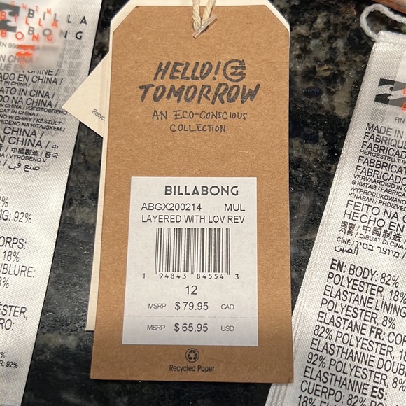 Billabong Layered With Love Reversible Bikini - Picture 15 of 16